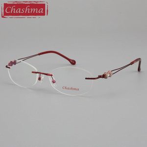 Chashma Randloze Frames Vrouwelijke Mode Frameloze Brillen Spectalces Optische Brillen Vrouwen Clear Lenzen