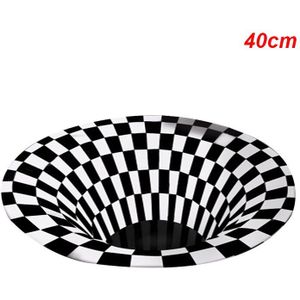 Mandala Tapijt 3D Drie-Dimensionale Zwarte & Witte Stereo Vision Mat Woonkamer Deurmat Thee Tafel Sofa Illusion tapijt