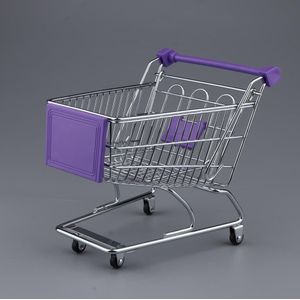 Mini Supermarkt Handcart Tiny Winkelwagen Trolley Grappige Shopping Utility Winkelwagen Opslag Speelgoed Voor Kids Pretend Supermarkt Speelgoed