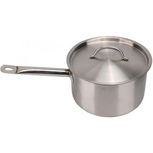 Steelpan Roestvrij Staal Composiet Bodem Koken Pot Enkel Handvat Steelpan Met Deksel Huis Keuken Cookware Tool