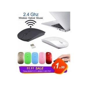 2.4G Draadloze Muis Usb Optische Muis Draagbare Ultra-Dunne Draadloze Mause Voor Pc Laptop Desktop Draadloze Muis Voor home Office