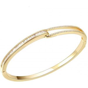 Jin & Ju Rose Gold Bangle Wit Aa Cubic Zircon Mode-sieraden Met Gold Plating Armbanden Armbanden Voor Vrouwen