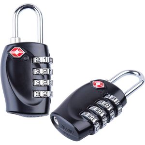 Tsa Hangslot 3 Digit Combinatie Lock Beveiliging Wachtwoord Reizen Lock Anti-Diefstal Sloten Voor Gym/Locker/School /Koffer & Bagage