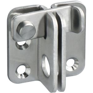 Alise Deur Bolt Guard Home Lock Dikker Accessoires Veiligheid Handvat Sliding Flip Poort Klink, rvs Geborsteld Afwerking/Zwart