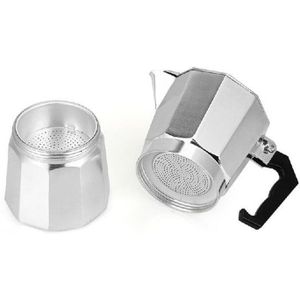 Aluminium 8-Hoek Moka Pot Espresso Kachel Top Koffiezetapparaat Moka Espresso Cup Continental Moka Percolator Pot 3cup/ 6cup
