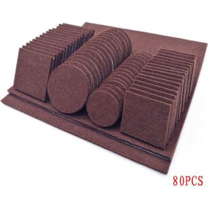 80/130Pcs Meubels Stoel Tafel Been Zelfklevende Vilt Houten Vloer Protectors Anti Scratch Bescherm Pads Set