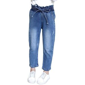 Herfst Kinderen Baby Meisjes Kleding Jeans Boutique Fall Denim Broek Tiener Lange Broek 4 5 6 7 8 9 10 11 12 Jaar