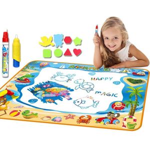 100X70Cm Early Education Tekening Speelgoed Magic Water Drawing Mat Herbruikbare Water Schilderen Tapijt Diy Art Kleur Board magic Pad Voor Kinderen