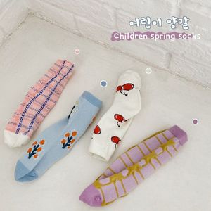 Milancel 2022 Lente Kinderen Sokken Bloemen Meisje Sok Katoen Casual Meisjes Sokken Koreaanse Kinderen Sokken