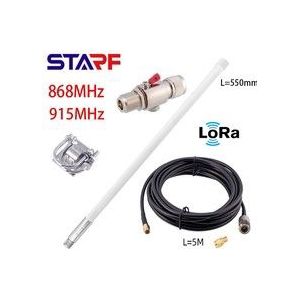 55Cm Helium Mijnwerkers Antenne Kit 8-12 Dbi EU868MHz US915MHz Geoptimaliseerd Tuned Helium Omni Glasvezel Antenne