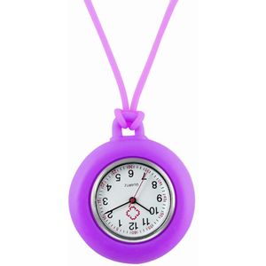 Mode Siliconen Verpleegster Horloge Lanyard Fob Pocket Horloges Arabische Cijfers Dial Hanger Klok Dames Vrouwen Arts Reloj De Bolsillo