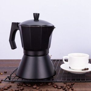 Mokka Latte Koffiezetapparaat Italiaanse Moka Espresso Cafeteira Percolator Pot 9 Cup Kookplaat Koffiezetapparaat 450Ml