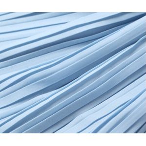 2 meters 150 cm 59 "breedte blauw geplooid chiffon stof parel garen stof trouwjurk rok materialen MM82 Gratis