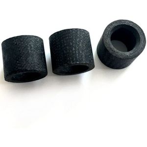 6 stks zwarte fiber Biljart biljartkeu adereindhulzen OD12mm Chinese zwarte 8 bal arm cue adereindhulzen Biljart accessoires