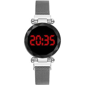 Vrouwen Digitale Horloge Touch Led Horloge Magnetische Dames Horloges Vrouwelijke Horloge Elektronische Horloges Klok