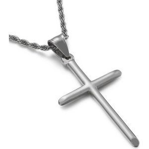 Trendy Gouden Kruis Hanger Ketting Voor Mannen Jongen Rvs Katholicisme Religieuze Kettingen Eenvoudige Charme Mannelijke Sieraden