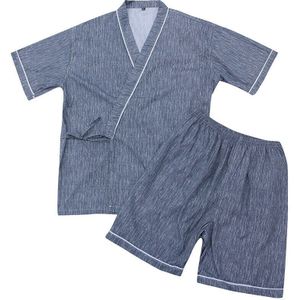 Zomer Pyjama Set Stijl Kimono Thuis Kleding Pyjama Bad Kleding Gestoomde Kleding Puur Katoen Voet Gezondheid Sap Mannen En vrouwen
