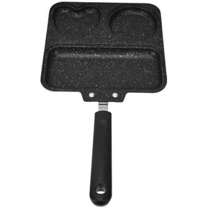 EDDGE Koperen koekenpan Non-stick vierkante grillpan, grillpan met
