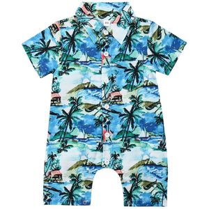 Baby Zomer Kleding Baby Baby Boy Romper Hawaii Jumpsuit Korte Mouw Romper Kleding Playsuits Outfit Beachwear 0-24M