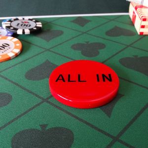 Alle In Knop Acryl Poker Card Guard Texas Hold'em Game Accessoires