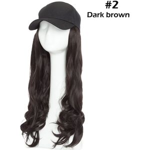 Snoilite 16 Inch Golvend Haar Extensions Met Black Cap Lange Synthetische Uitbreiding Haar Integreren Cap Met Haar Voor Girl Party