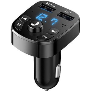 Auto Bluetooth 5.0 Fm-zender Draadloze Handsfree Audio Receiver Auto MP3 Speler 2.1A Dual Usb Fast Charger Auto Accessoires