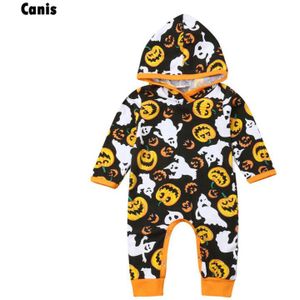Stijlvolle Mode Pasgeboren Baby Baby Jongens Meisjes Halloween Romper Playsuit Leuke Mooie Cartoon Een Stuk Hooded Jumpsuit