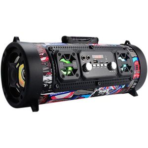 draadloze rugzak kleine ronde speakers bazooka Multimedia speaker muziekspeler Boom box geluid systeem met Fm radio