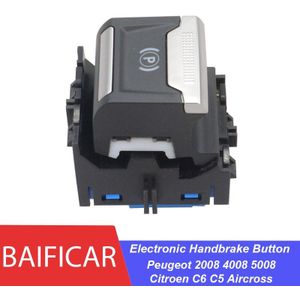 Baificar Gloednieuwe Echt Parkeerrem Schakelaar Elektronische Handrem Knop Voor Peugeot 4008 5008 Citroen C6 C5 Aircross