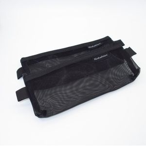 Black Mesh Potlood Tas Nylon Pen Case 2 Stuks