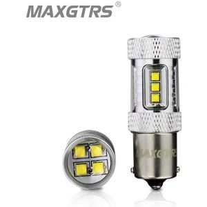 2x High Power S25 1156 BA15S P21W 30W 50W 80W Cree Chip Xbd Led Auto Reverse Bollen backup Reverse Lamp Licht Wit/Rood/Geel