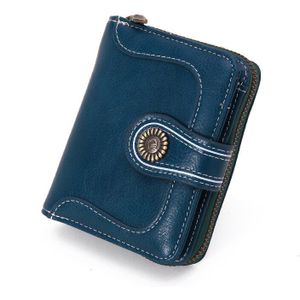 Vrouwen Lady Pu Leer Kleine Korte Purse Clutch Drukknoop Solid Wallet Kaarthouder Telefoon Vrouwelijke Zwarte Tas case Purse