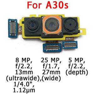 Originele Voor Achter Back Camera Voor Samsung Galaxy A30s A307 Belangrijkste Facing Camera Module Flex Kabel Vervangende Onderdelen