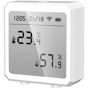 Tuya Smart Wifi Temperatuur En Vochtigheid Sensor Indoor Hygrometer Thermometer Met Lcd-scherm Ondersteuning Alexa Google Assistent