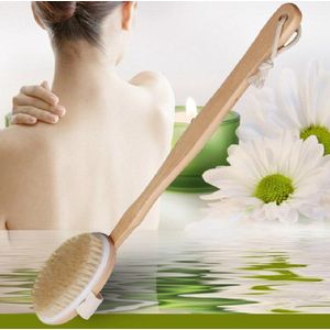 Natuurlijke Lange Hout Houten Body Borstel Massager Bad Douche Terug Spa Scrubber Natuurlijke Hout Bad Body Borstel Schoonmaak Tool