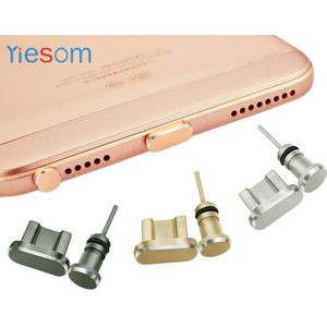 Micro USB Chager Poort Stof Plug 3.5mm Koptelefoon jack Plug Sim-kaart Set Voor Xiaomi Redmi Note 5 6 Pro Voor Android Telefoon Plug