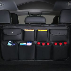 lederen Auto Achterbank Opbergtas Multi-gebruik Kofferbak Organizer Auto Opbergen Opruimen Interieur Accessoires