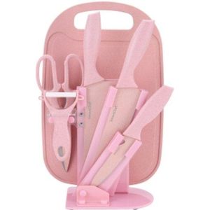 Tarwe Stro - Mes Set - RVS - Zeven Stuk - Keuken Set