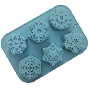 3D Silicone Mold Sneeuw Vlok Chocolade Candy Jello Zeep Mold Cake Decorating Gereedschap Fondant Mallen Keuken Gebak Bakken Mallen