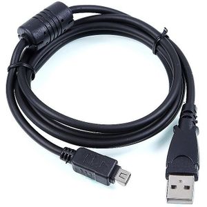USB DC Charger + Data SYNC Kabel Cord Lead voor Olympus 12pin Stylus Tough 3000 Camera
