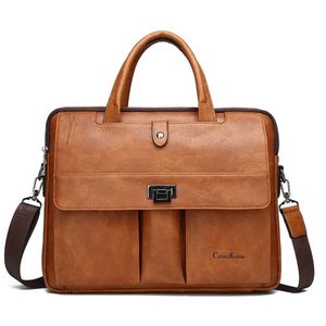 Celinv Koilm Man Aktetas Big Size Laptop Bags Zakenreizen Handtas Kantoor Bedrijf Mannelijke Tas Voor A4 Bestanden Draagtas