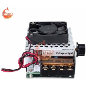 Ac 110V-220V 4000W Motor Speed Controller Scr Verstelbare Control Dimmen Dimmers Voltage Regulator Thermostaat Import high-Power
