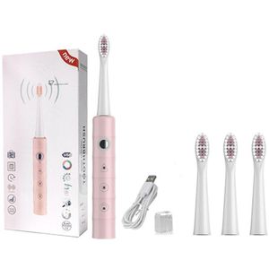 Elektrische Tandenborstel Oplaadbare Tand Borstels Wasbaar Elektronische Whitening Tanden Borstel Volwassen Timer Borstel Sonische Tandenborstel