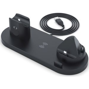 Fdgao 3 In 1 15W Snelle Qi Draadloze Oplader Voor Iphone 11 Xs Xr X 8 Dock Station Voor apple Horloge 5 4 3 Airpods Pro Charging Stand
