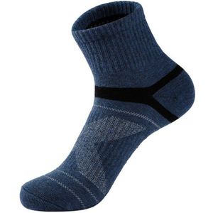 Mannen Compressie Sokken Mannen Merino Wol Zwart Enkel Katoenen Sokken Professionele Basketbal Sport Ademende Sok Voor Mannen