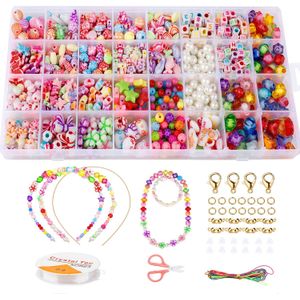 32 raster kinderen Kralen DIY Handgemaakte Meisje Ketting Armband Bead Sieraden Maken Accessoires Kid's Educatief Speelgoed