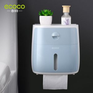 Draagbare Toiletrolhouder Wandmontage Papier Dispenser Tissue Opbergdoos Badkamer Accessoires Set Voor Badkamer Plastic