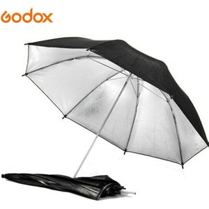 Gododx 40 "/101 cm Professionele Fotografie Studio Reflecterende Verlichting Zwart Zilver Paraplu