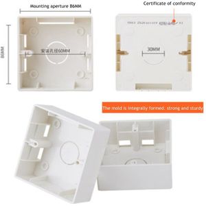 1 Pcs Schakelaar Socket Type 86 Wandmontage Doos Plastic Bedrading Doos
