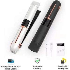 Draadloze Stijltang Met Powerbank, Snelle, Moderne, Veilige, Efficiënte, Usb Opladen, grote Capaciteit Batterij, Klein Formaat, Draagbare, Led Display, Reizen, Powerbank, Haar Rechtzetten